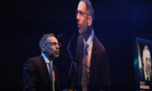 Diego Sucalesca, durante la apertura del Foro
