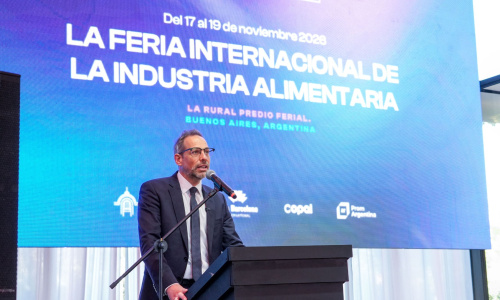 Diego Sucalesca, en la presentación de Argentina Alimenta 2026.