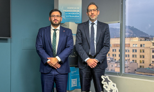 Diego Sucalesca mantuvo un encuentro con Juan Pablo Candia, titular interino de InvestChile.