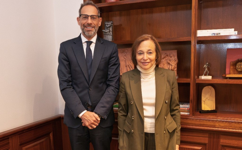 Sucalesca junto con la presidenta y CEO de Americas Society/Council of the Americas, Susan Segal.