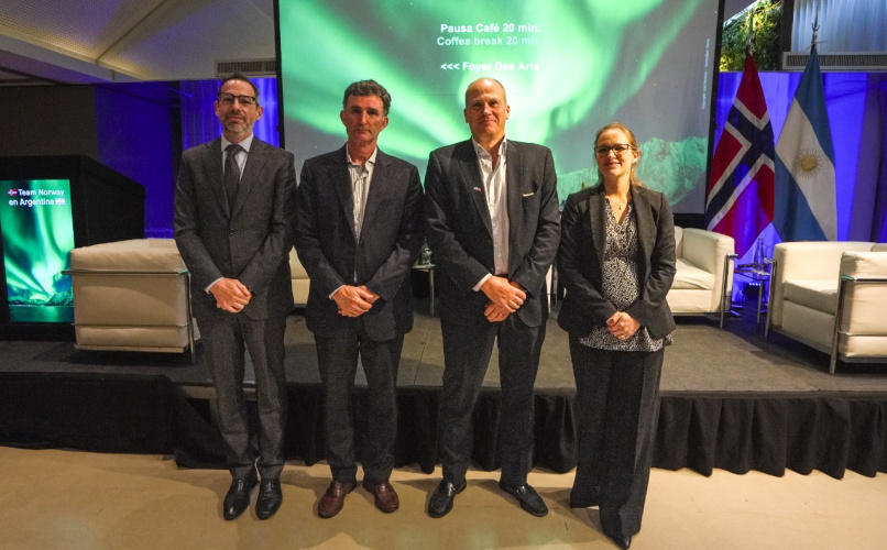 Sucalesca expuso la estrategia de promoción de la Agencia en el “Seminario sobre oportunidades de inversión y negocios sostenibles en el nuevo marco económico argentino”, organizado por la Embajada de Noruega en Argentina y la Cámara Argentino-Noruega de Comercio, junto con las empresas de capitales noruegos Equinor Argentina, Hydro, Golar LNG, Estremar, YARA y Norwegian Energy Partners.