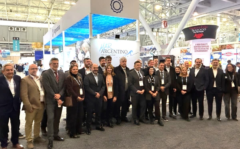 La delegación argentina expuso sus productos de mar en Estados Unidos.