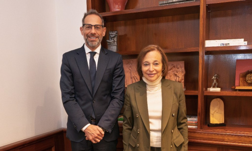 Sucalesca junto con la presidenta y CEO de Americas Society/Council of the Americas, Susan Segal.