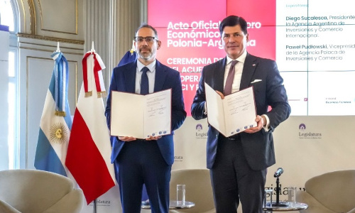 Sucalesca y Pudłowski firmaron el Memorándum de Entendimiento entre ambas Agencias.