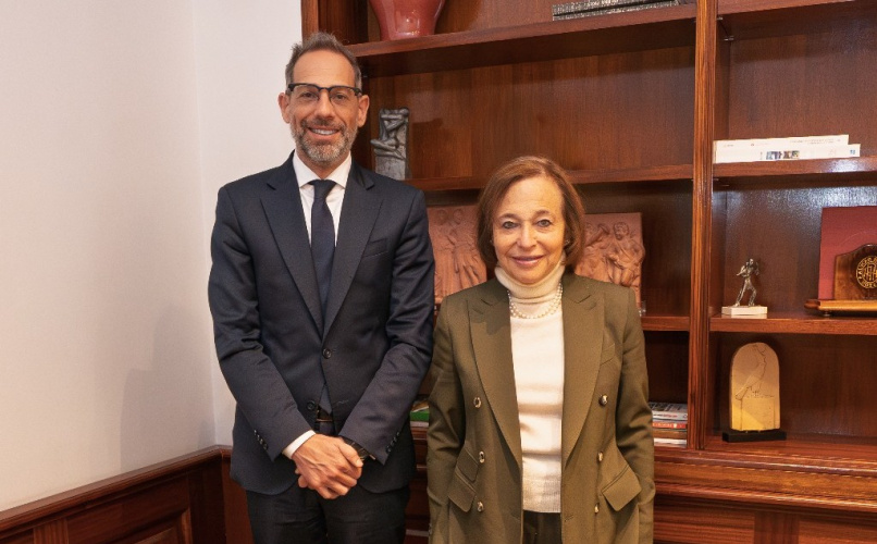 Sucalesca junto con la presidenta y CEO de Americas Society/Council of the Americas, Susan Segal.