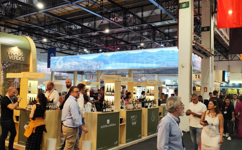 El vino argentino, con el apoyo de la Agencia, estuvo presente en la feria líder de América Latina. Foto: ProMendoza.
