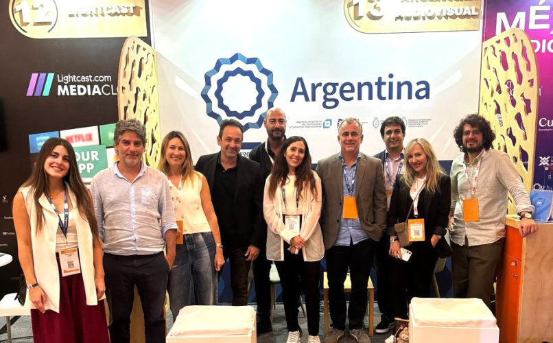 Cinco empresas productoras argentinas contaron con un stand en Cancún.