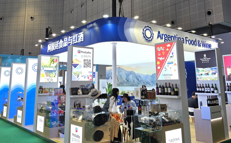 La misión argentina en CIIE estuvo integrada por 14 empresas en un stand de 150 m2.