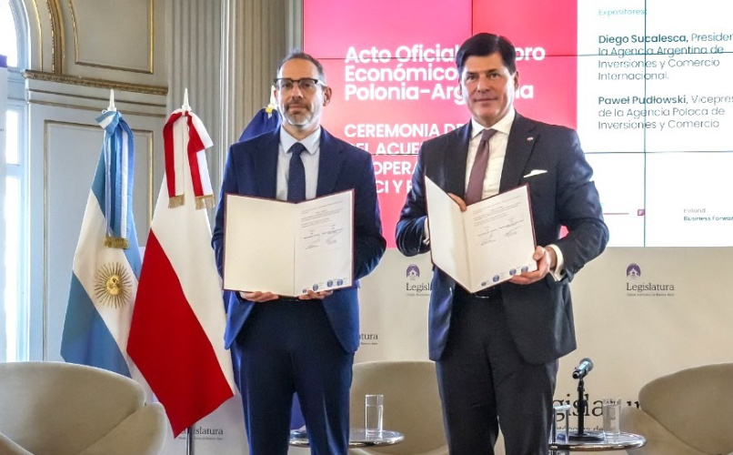 Sucalesca y Pudłowski firmaron el Memorándum de Entendimiento entre ambas Agencias.