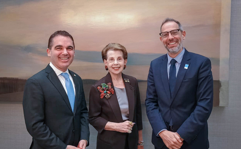 Diego Sucalesca mantuvo un encuentro de trabajo con Jason Marczak en Nueva York.