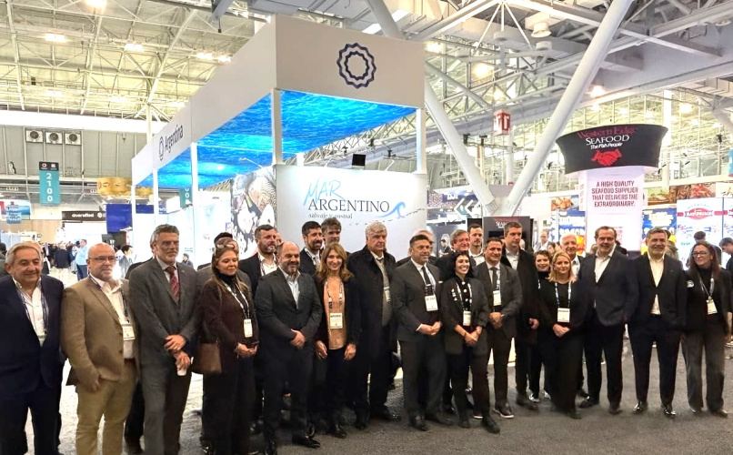La delegación argentina expuso sus productos de mar en Estados Unidos.