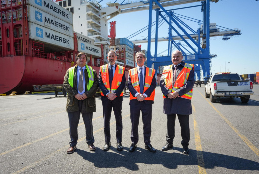 El puerto de Filadelfia es uno de los principales puntos de arribo de la carne argentina a Estados Unidos.
